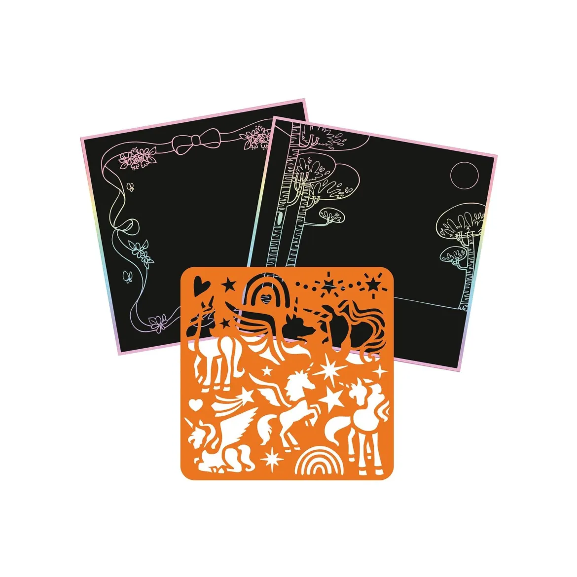 Mandarine Graffy Scratch Raaputusaskartelu Yksisarviset