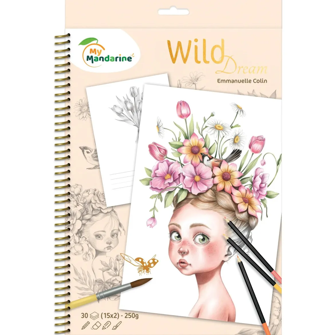 Mandarine Värityskirja Wild Dream 30 kuvaa
