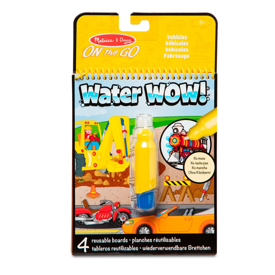 Melissa and Doug Water Wow! Vedellä Värjättävät Kuvat Ajoneuvot