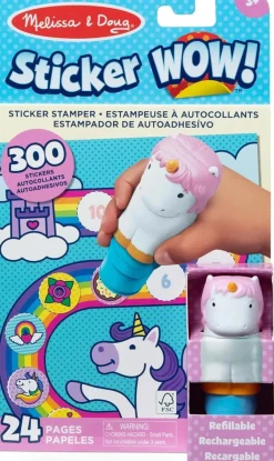 Melissa & Doug Sticker Wow Tarralehtiö/Askartelu Yksisarvinen