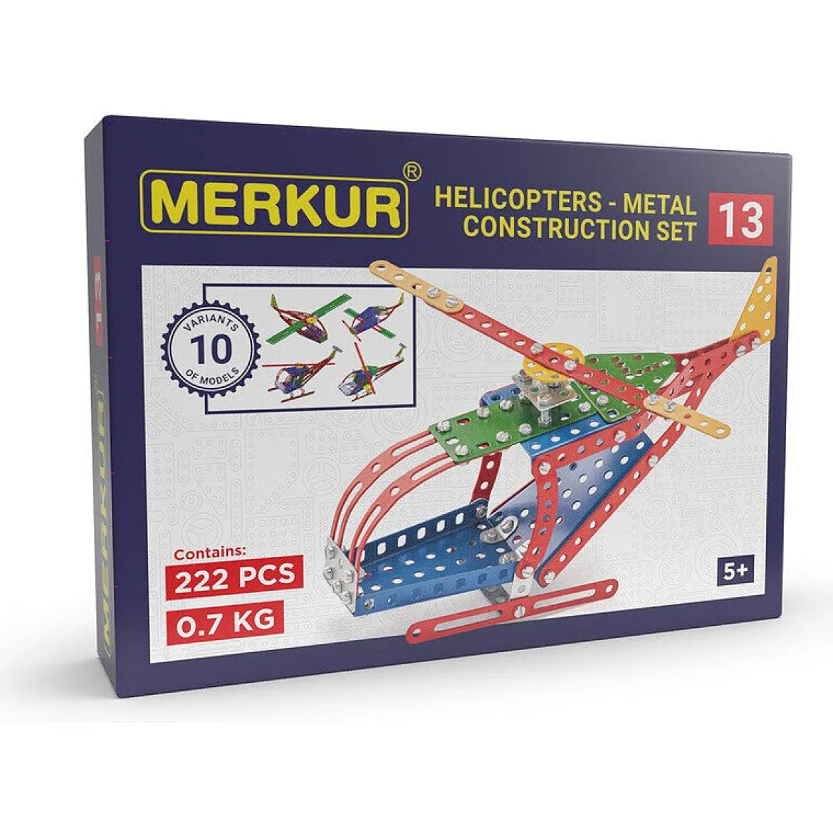 Merkur Metallinen Rakennussarja 013 Helikopteri
