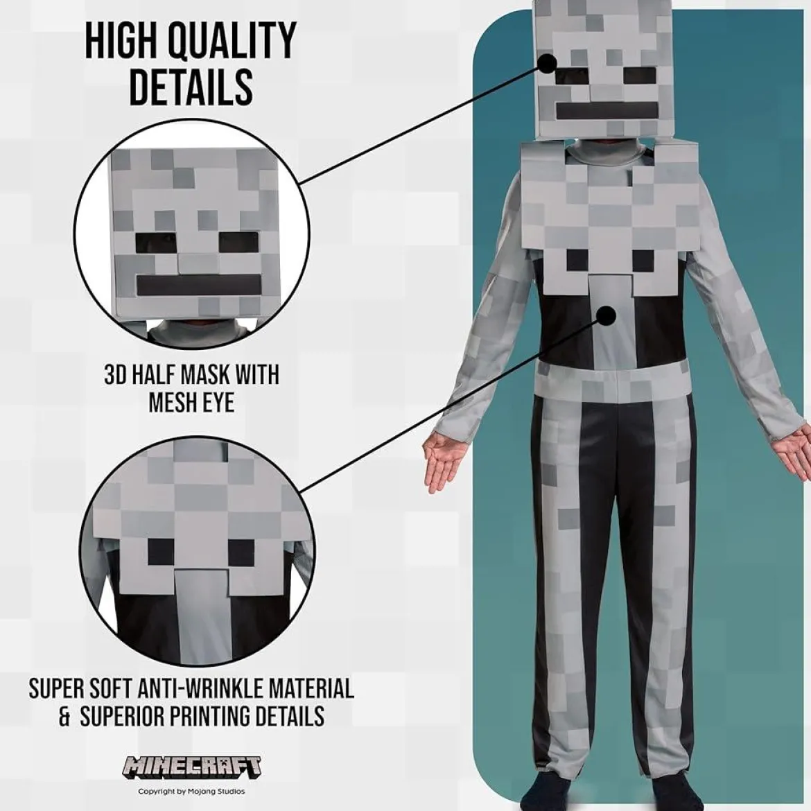 Minecraft Skeleton Naamiaisasu 7-8v