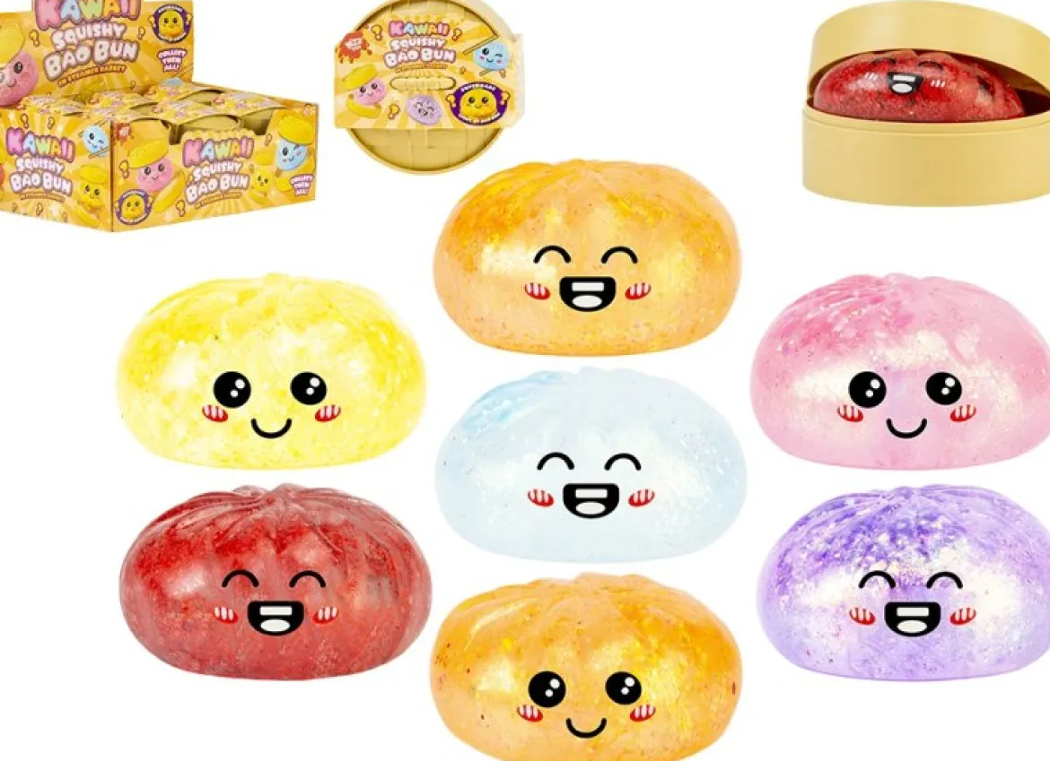Mini Dumpling Puristeltava Glitter Hymynaamalla 1 kpl