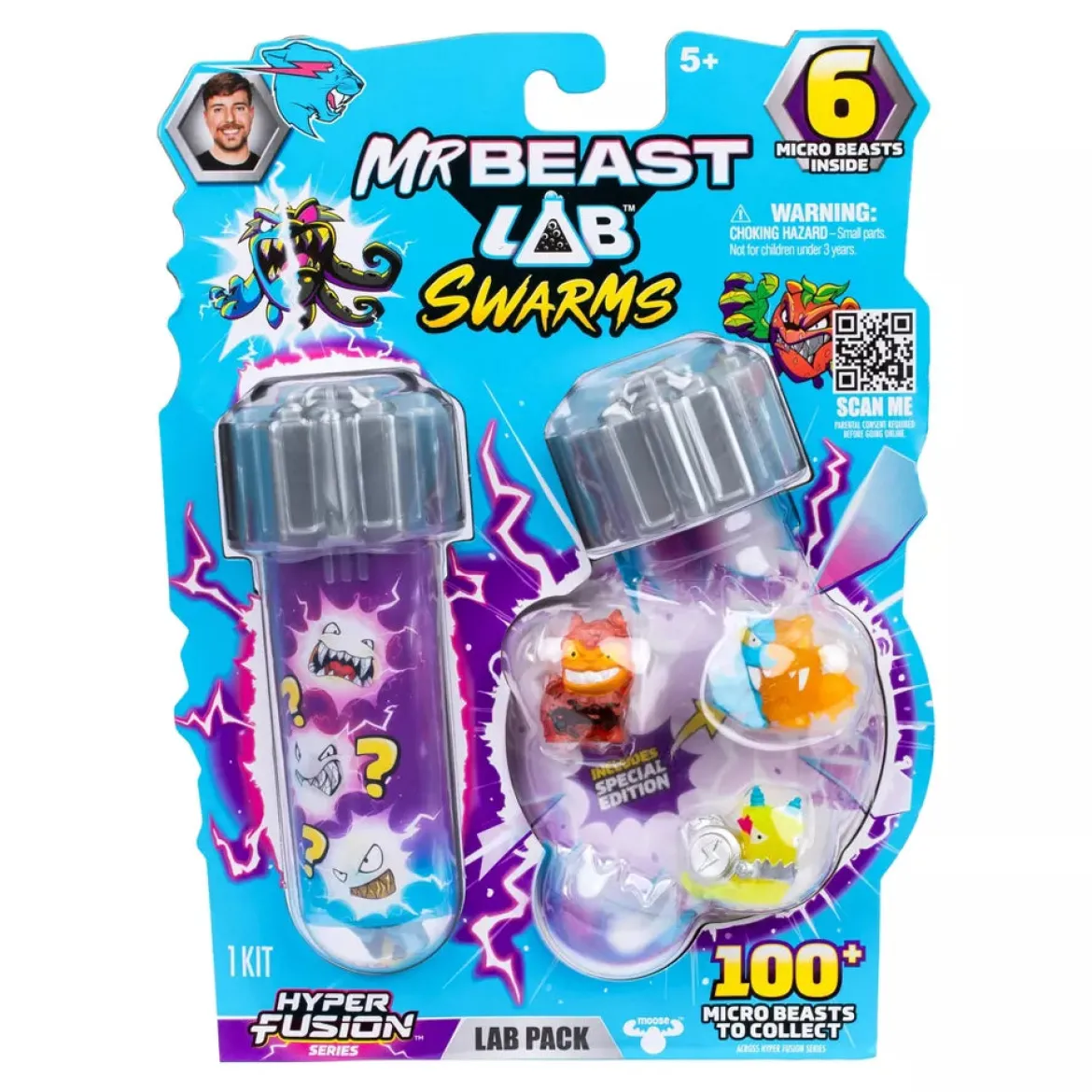MrBeast Lab Swarms Fusion -Hahmot 6 kpl