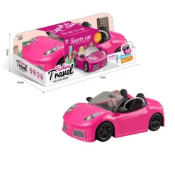 Muotinuken "Barbien" Urheiluauto