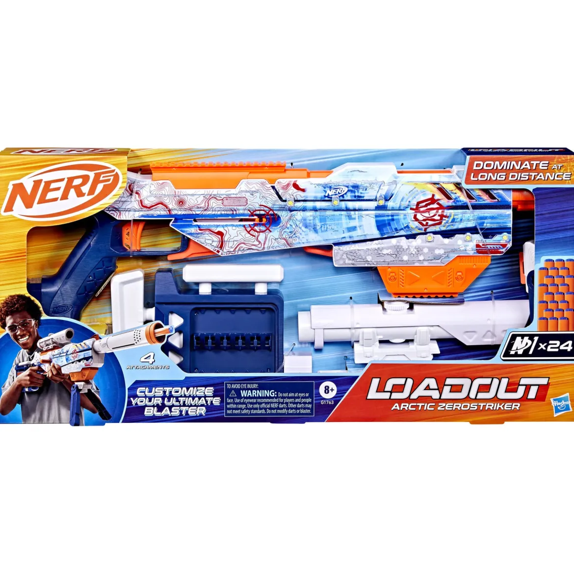 Nerf Loadout Arctic Zerostriker Vaahtoammusase