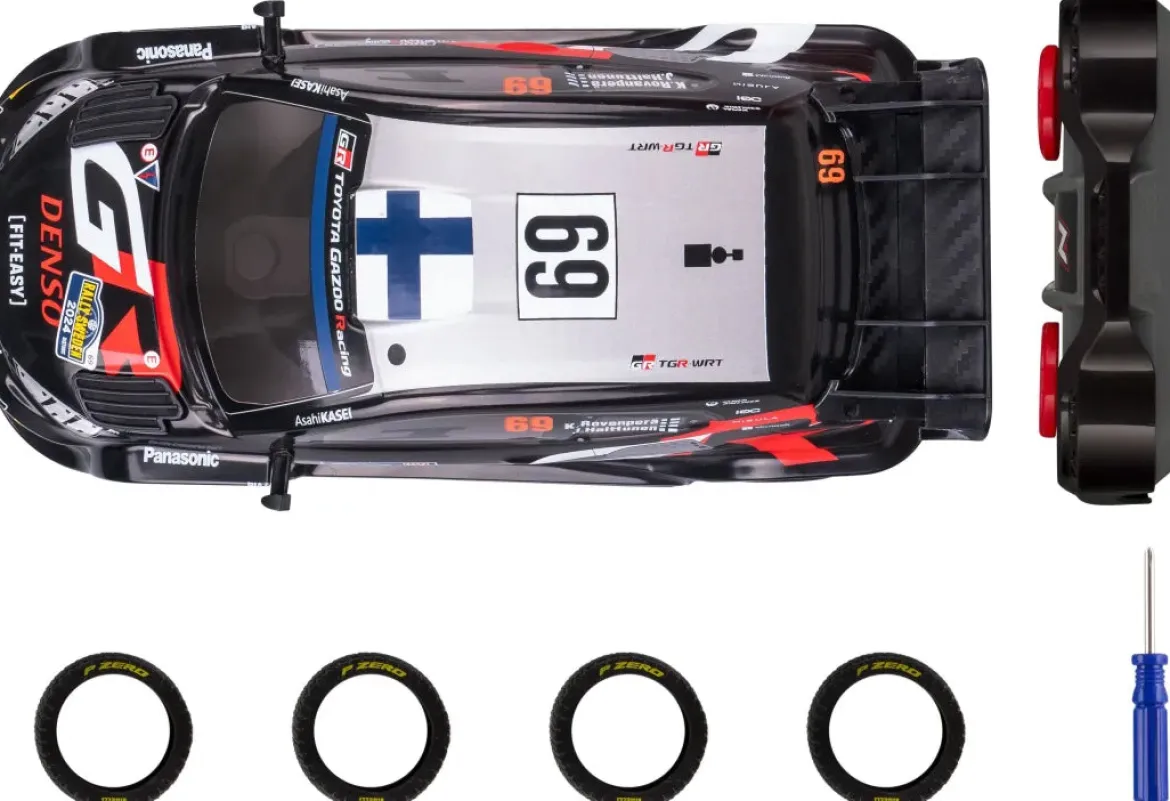 Nikko Radio-Ohjattava Toyota Gazoo Sweden 2024 Kalle Rovanperän Auto Lisärenkailla