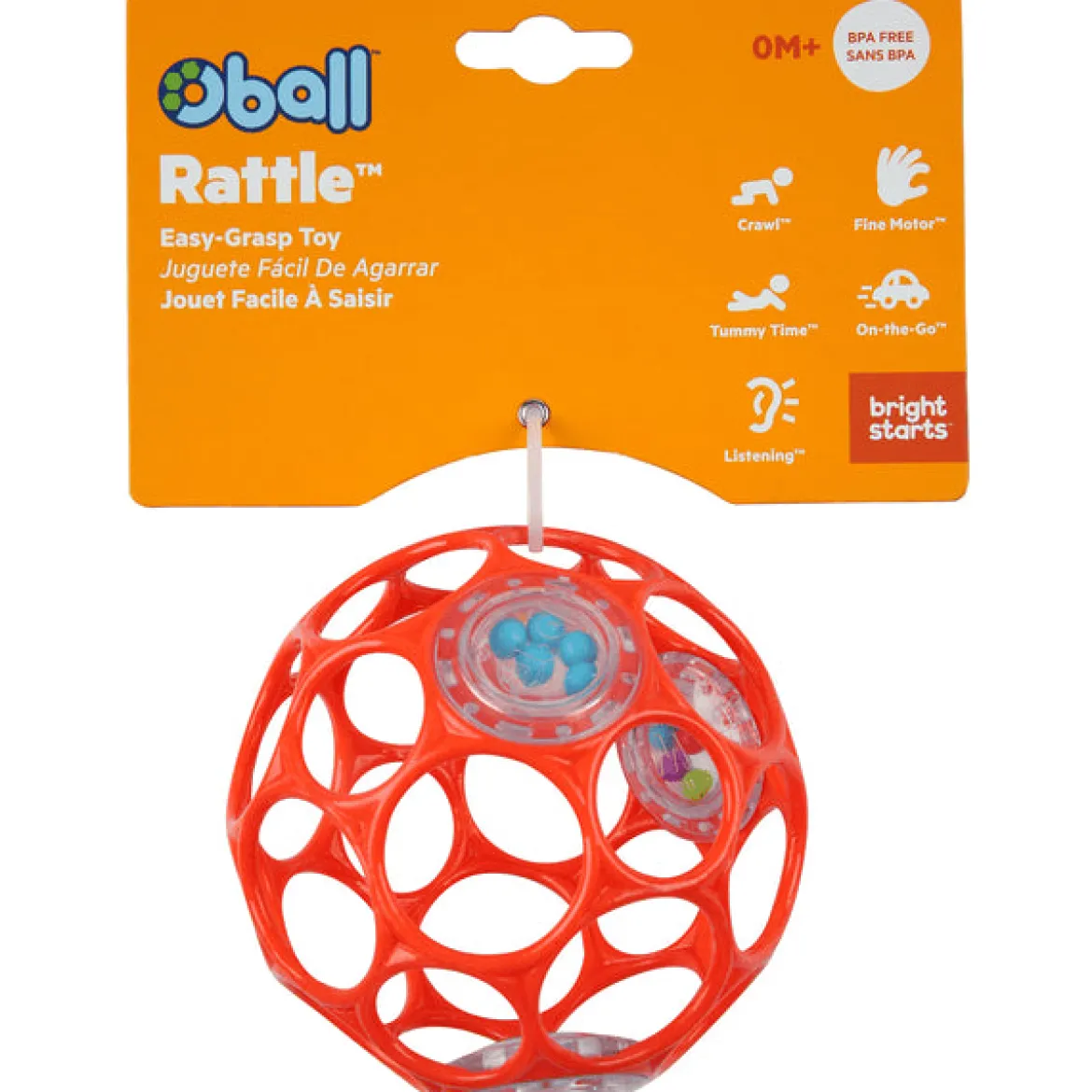 Oball Classic Reikäpallo/Tartuntapallo Oranssi Helistimellä