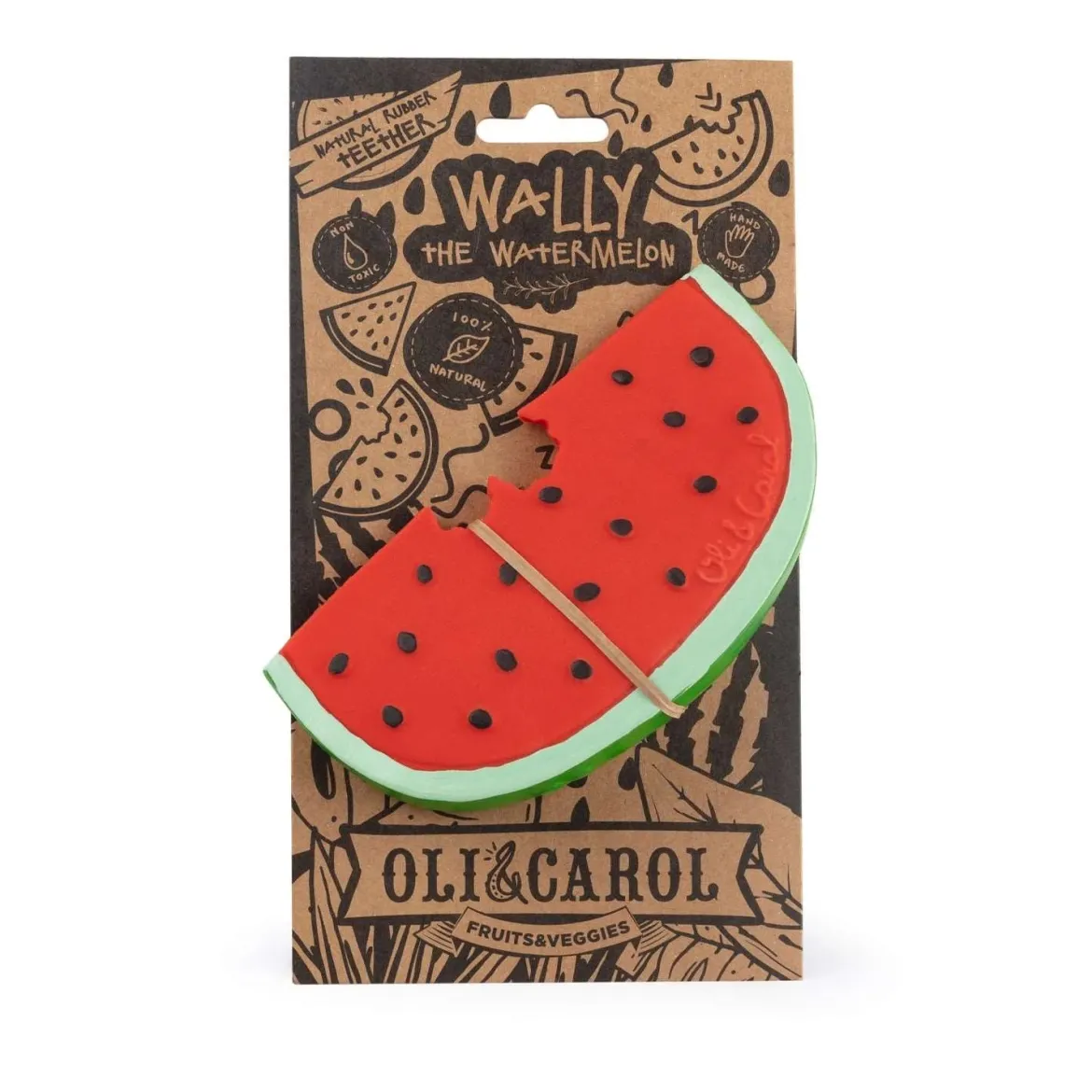 Oli & Carol Luonnonkumi Kylpylelu/ Purulelu Wally Vesimeloni
