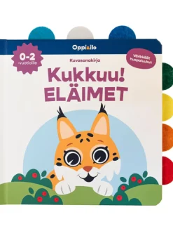 Oppi ja Ilo Kukkuu! Lasten Kirja Eläimet Huopalappukirja