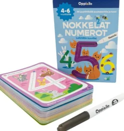 Oppi ja Ilo Nokkelat Numerot Puuhakortit
