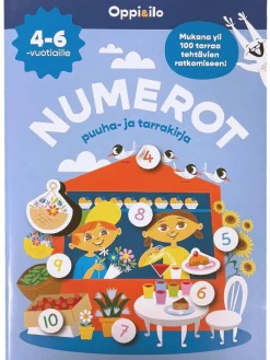 Oppi ja Ilo Numerot Puuha ja Tarrakirja 4-6v