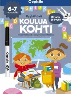 Oppi ja Ilo Pyyhittävä Koulua Kohti Puuhakirja (6-7v)