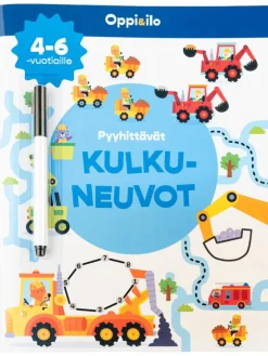 Oppi ja Ilo Pyyhittävät Kulkuneuvot Puuhakirja (4-6v)