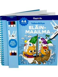 Oppi ja Ilo Taikaväritys Eläinmaailma Puuhakirja
