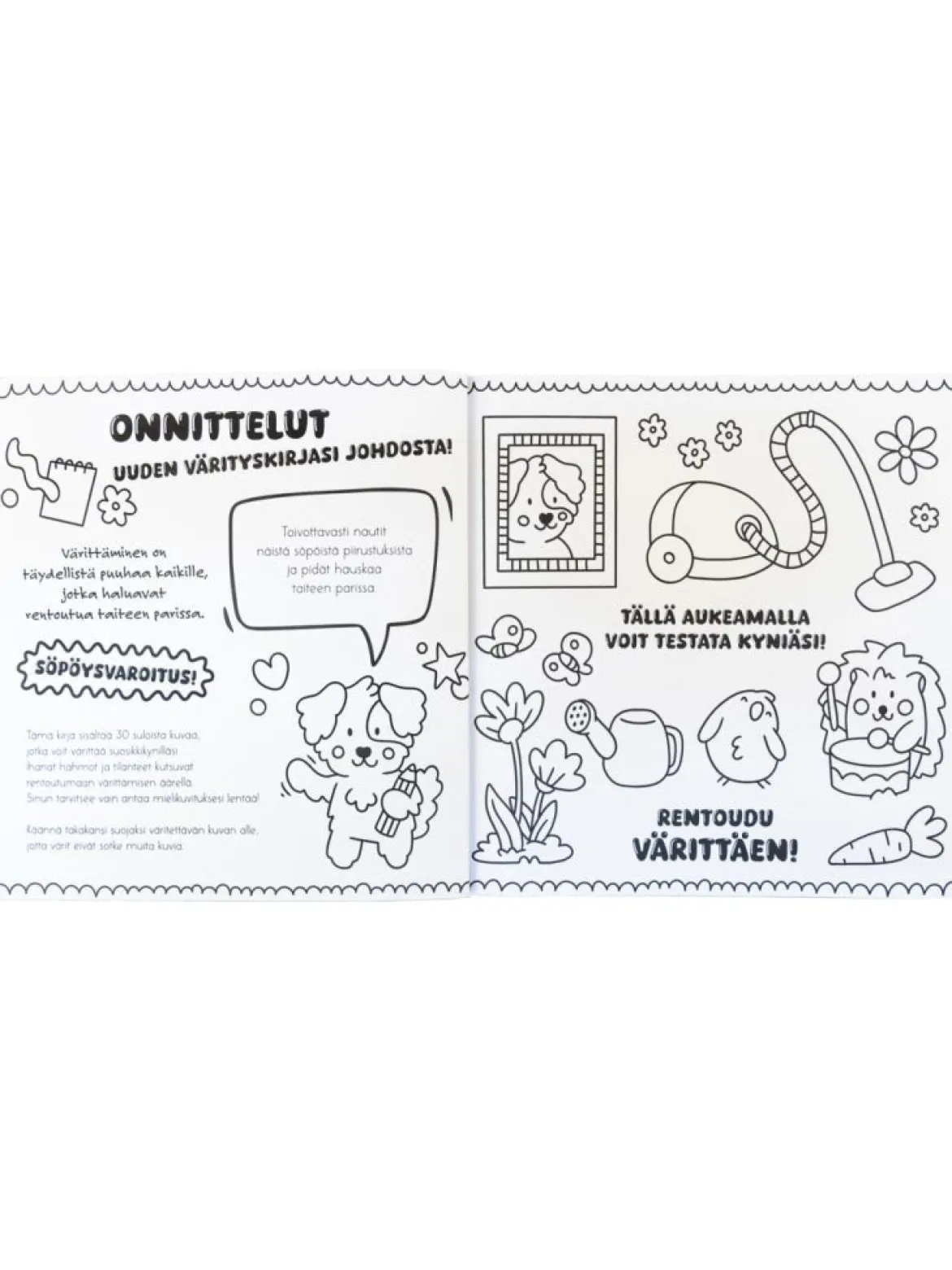 Oppi ja Ilo Väritä ja Rentoudu Söpöliinit