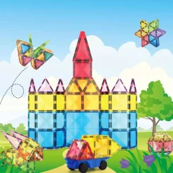 PicassoTiles Magneettinen 3D Rakennussarja 63 osaa