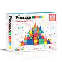 PicassoTiles Magneettinen 3D Rakennussarja 101 osaa