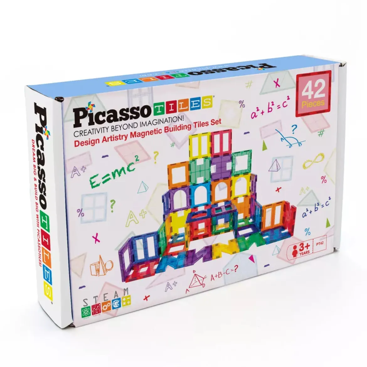 PicassoTiles Magneettinen 3D rakennussarja 42 osaa