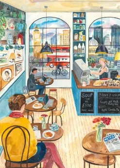 Pieces and Peace 2000 Palan Palapeli London Cafe