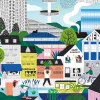 Pieces and Peace 1000 Palan Palapeli Rennes City