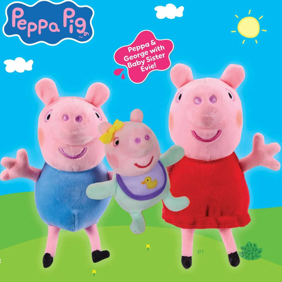 Pipsa Possu, Jyri ja Evie Vauva Pehmolelut