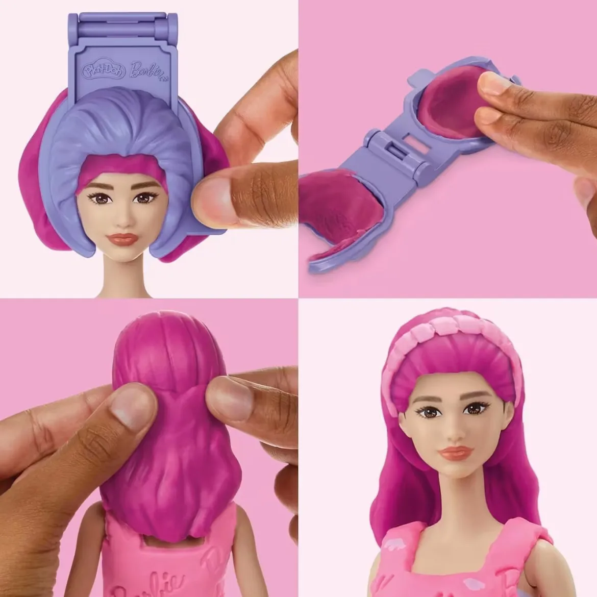 Play-Doh Barbie Pinkit Hiukset Muovailuvahasetti