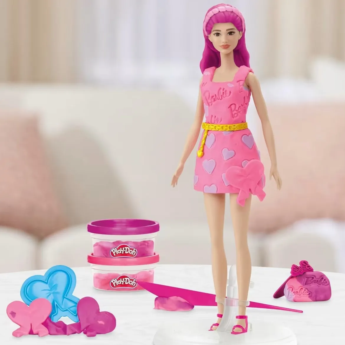 Play-Doh Barbie Pinkit Hiukset Muovailuvahasetti