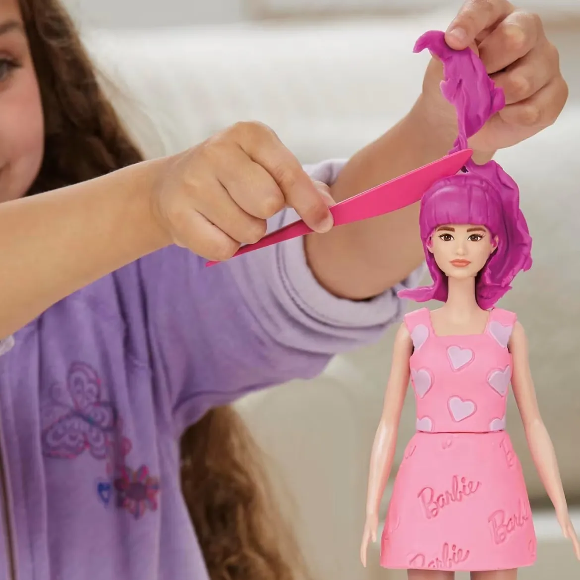 Play-Doh Barbie Pinkit Hiukset Muovailuvahasetti