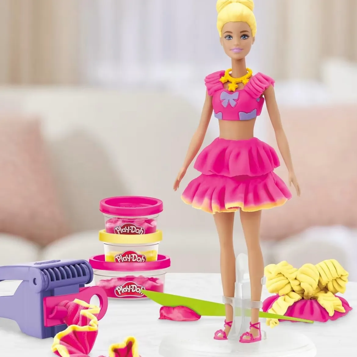 Play-Doh Barbie Vaaleatukkainen Muovailuvahasetti