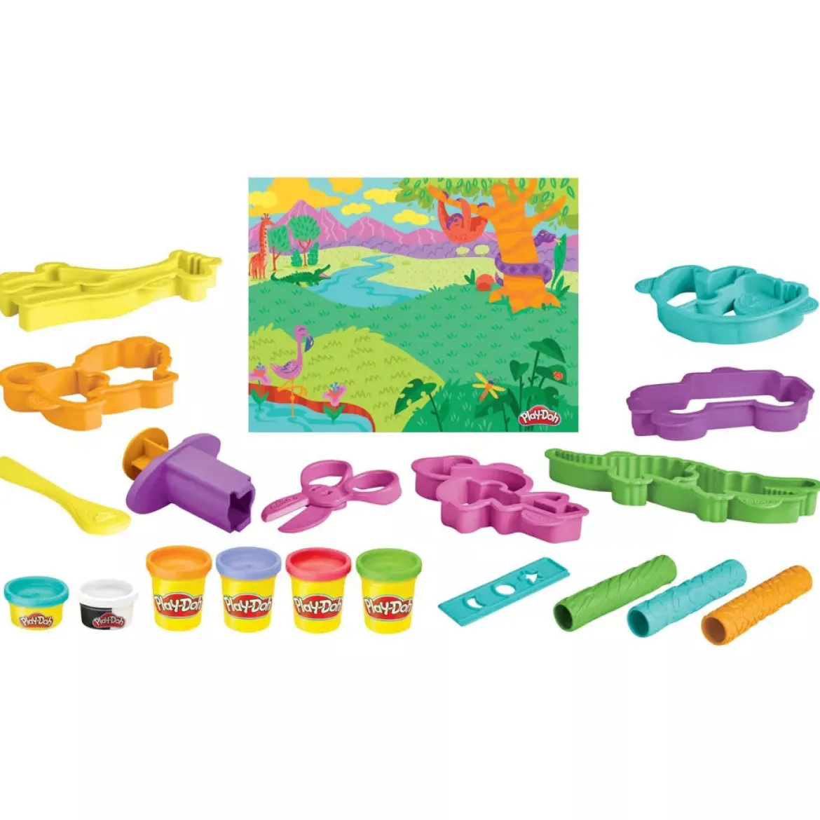 Play-Doh Muovailuvaha Wild Animals Safari Leikkisetti