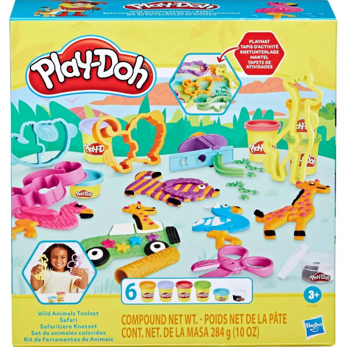 Play-Doh Muovailuvaha Wild Animals Safari Leikkisetti
