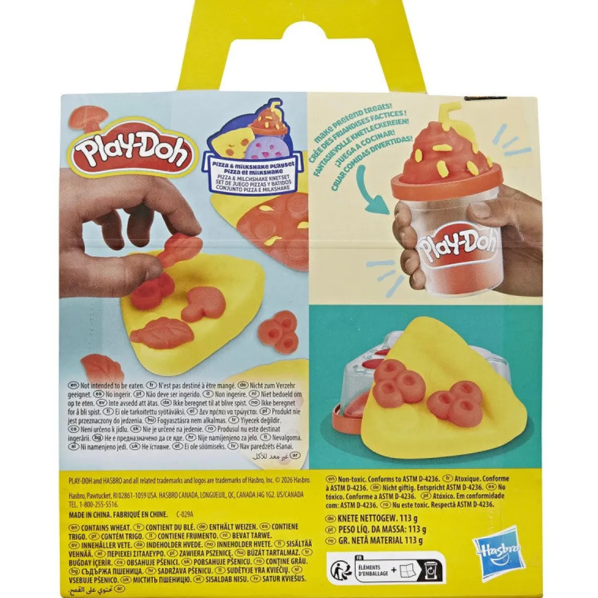 Play-Doh Pizza & Milkshake Pieni Muovailuvaha Leikkisetti