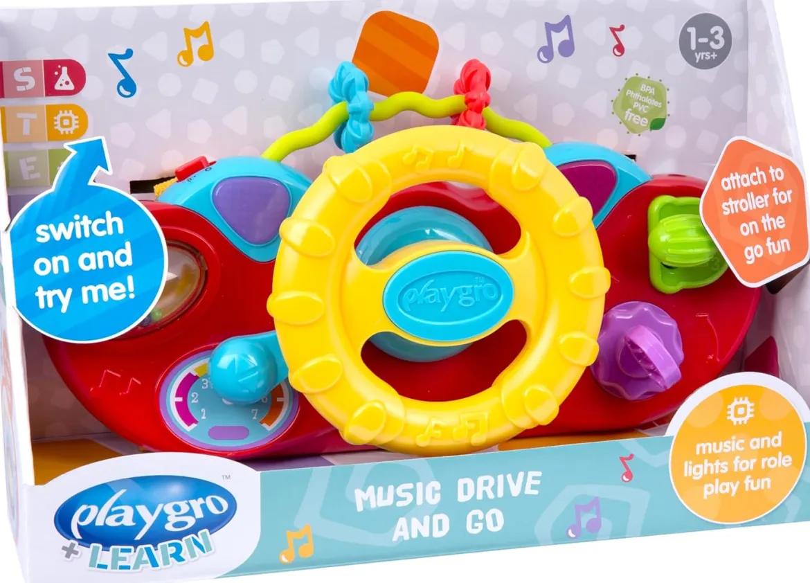 Playgro Music Drive and Go Musiikkilelu Ratti