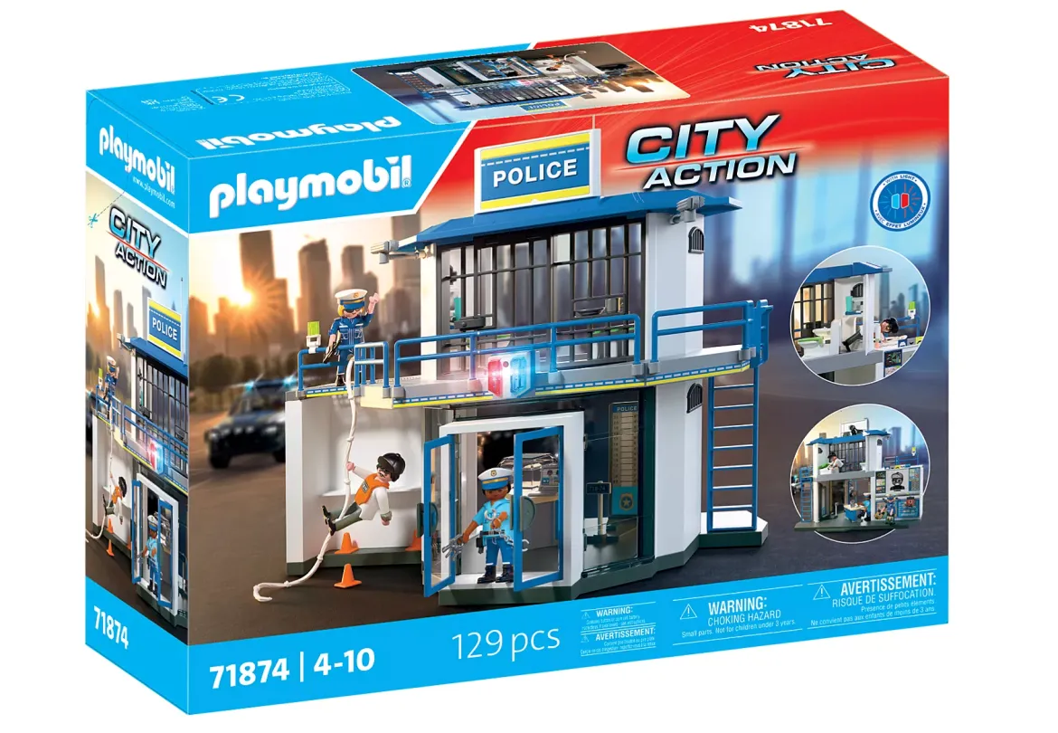 Playmobil 71874 City Action Poliisiasema Valolla