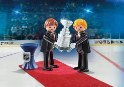 Playmobil NHL Jääkiekko Stanley Cup sekä Kaksi Pelaajaa Puvuissa