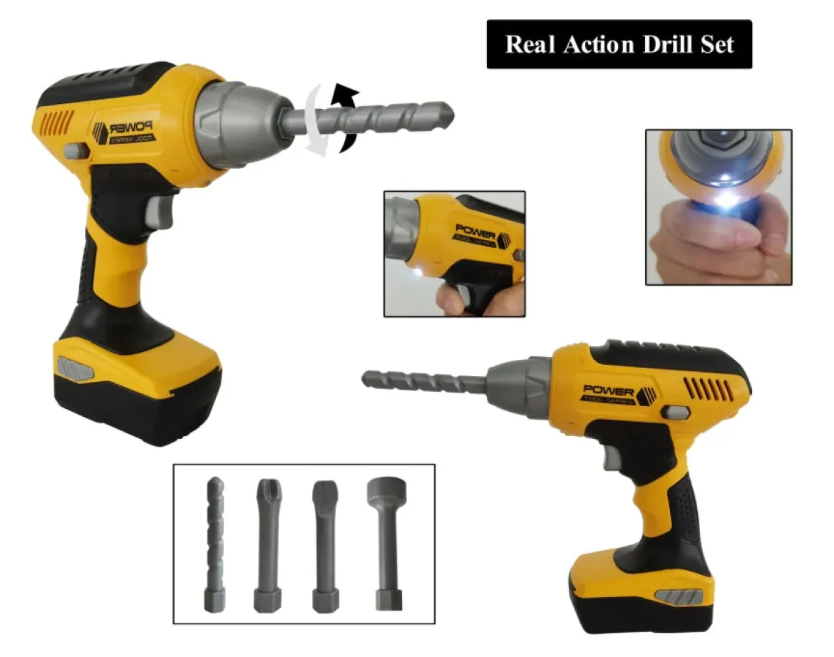 Power Tools Lasten Porakone Valolla