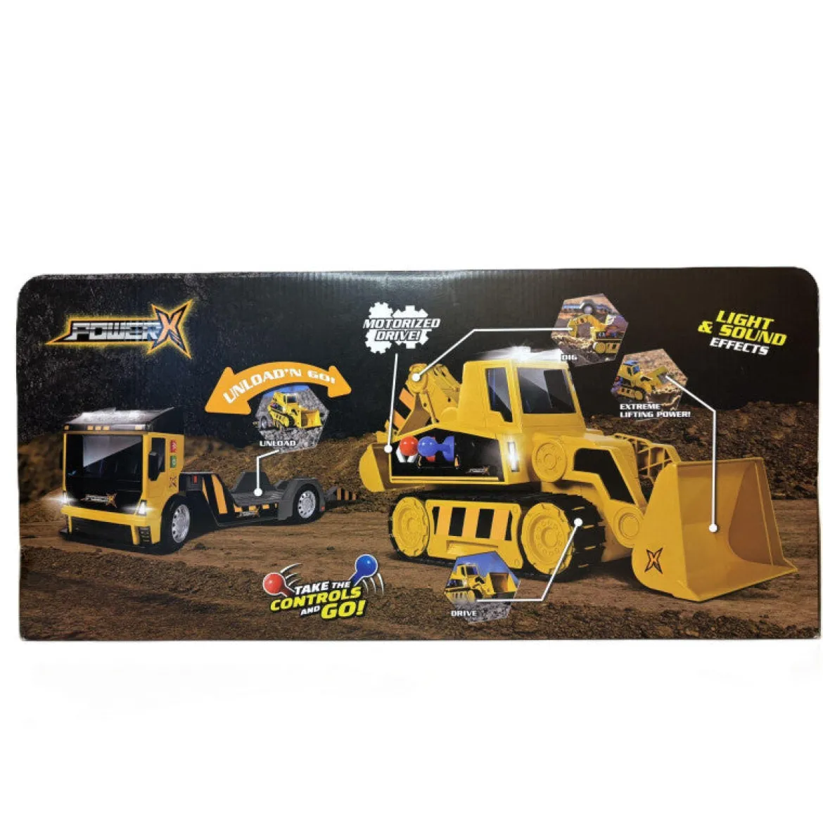 POWER X Mega Mover Kuorma-Auto ja Telakaivuri 2-in-1