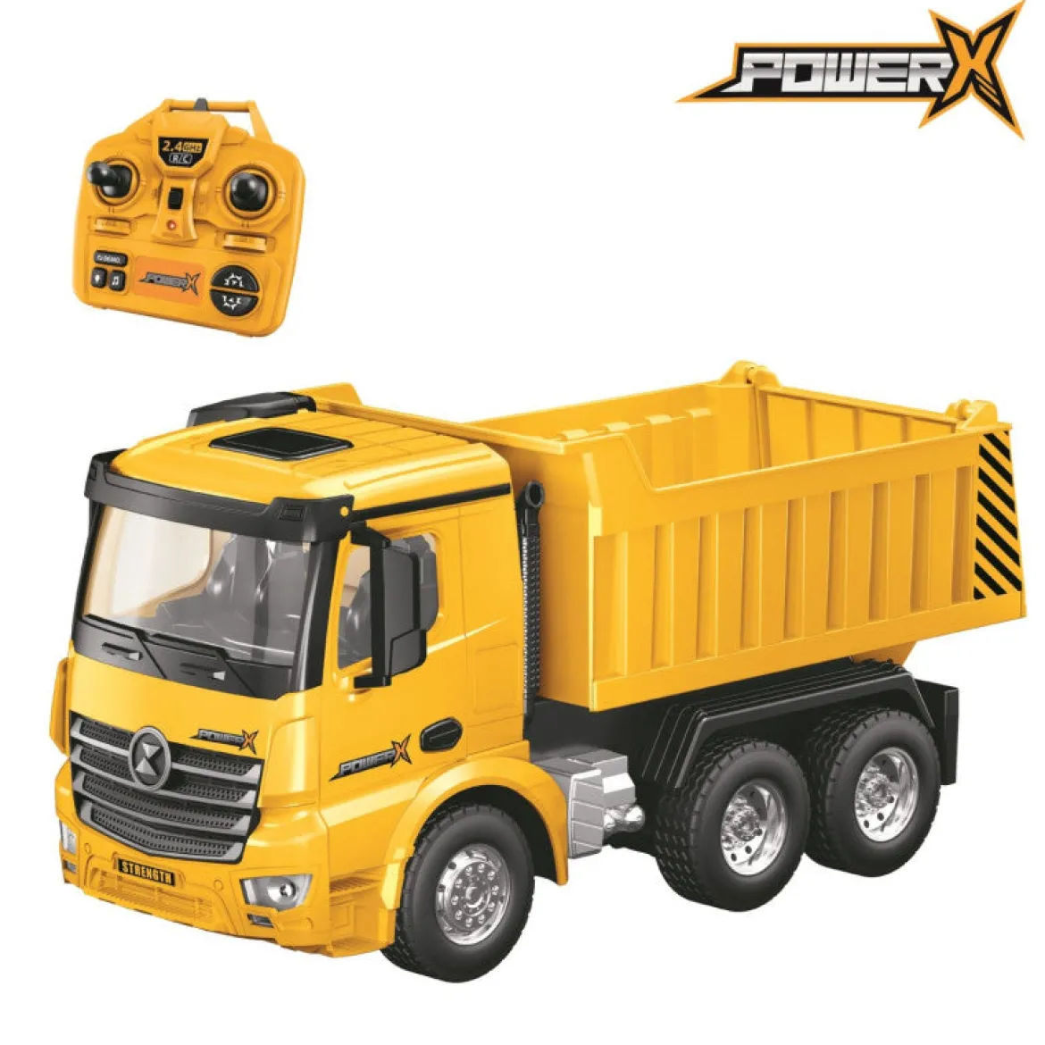 Power X Radio-ohjattava Kuorma-auto Kippikärryllä