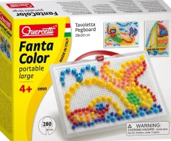 Quercetti FantaColor Portable 280 Nuppihelmeä Salkussa