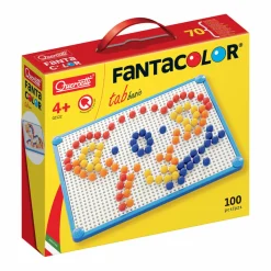 Quercetti FantaColor Sommittelu alusta ja 100 nuppia
