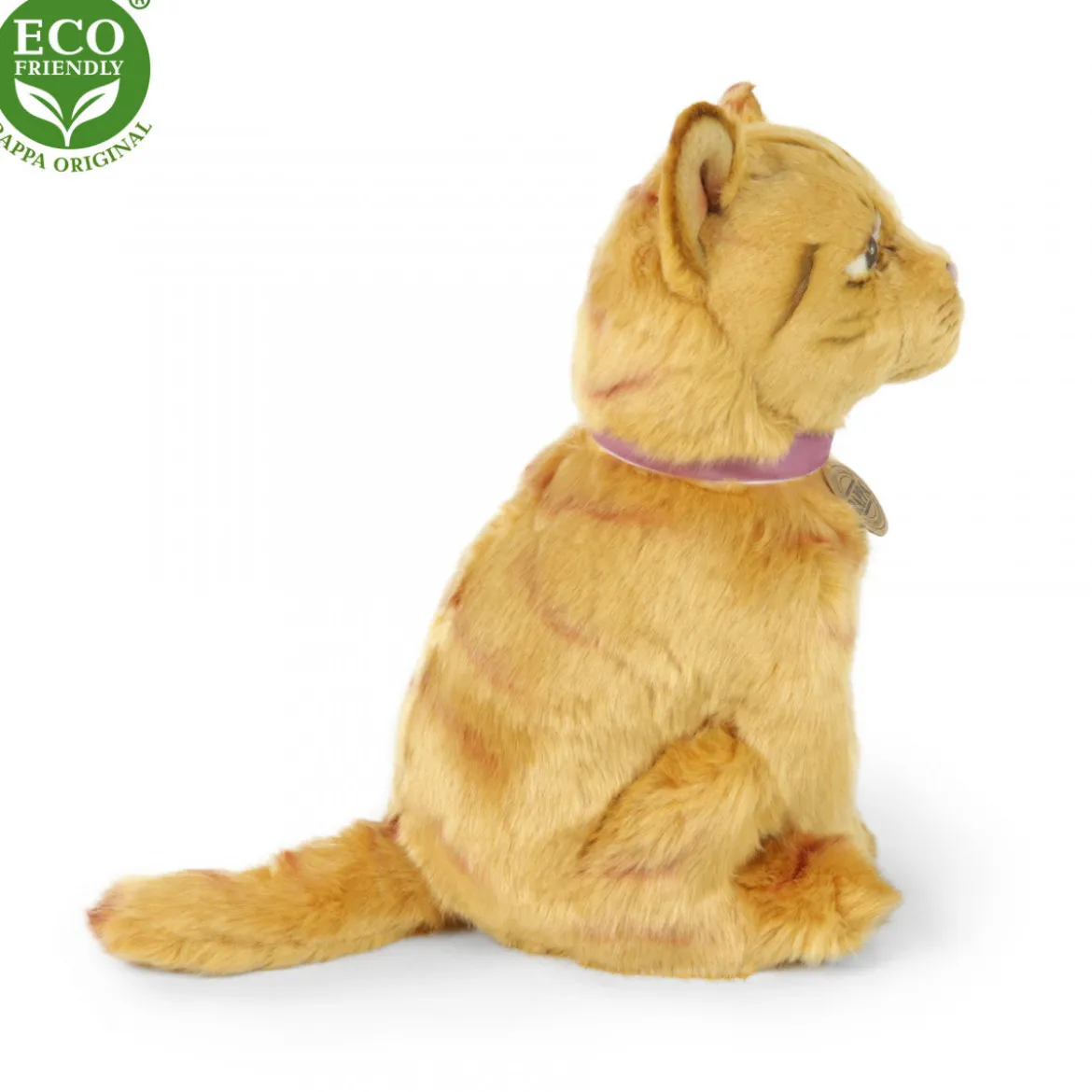Rappa Eco Friendly Kissa Keltaraitainen Pehmolelu 25cm