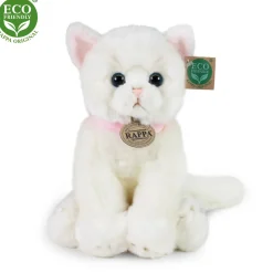 Rappa Eco Friendly Valkoinen Istuva Kissa Pehmolelu 30 cm
