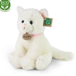 Rappa Eco Friendly Valkoinen Istuva Kissa Pehmolelu 30 cm