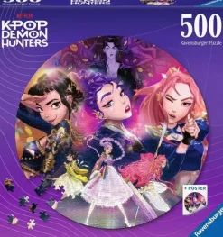 Ravensburger 500 Palan Pyöreä Palapeli K-Pop Demon Hunters