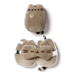 Relaxeazzz Pusheen Pehmeä Matkatyyny/Silmämaski