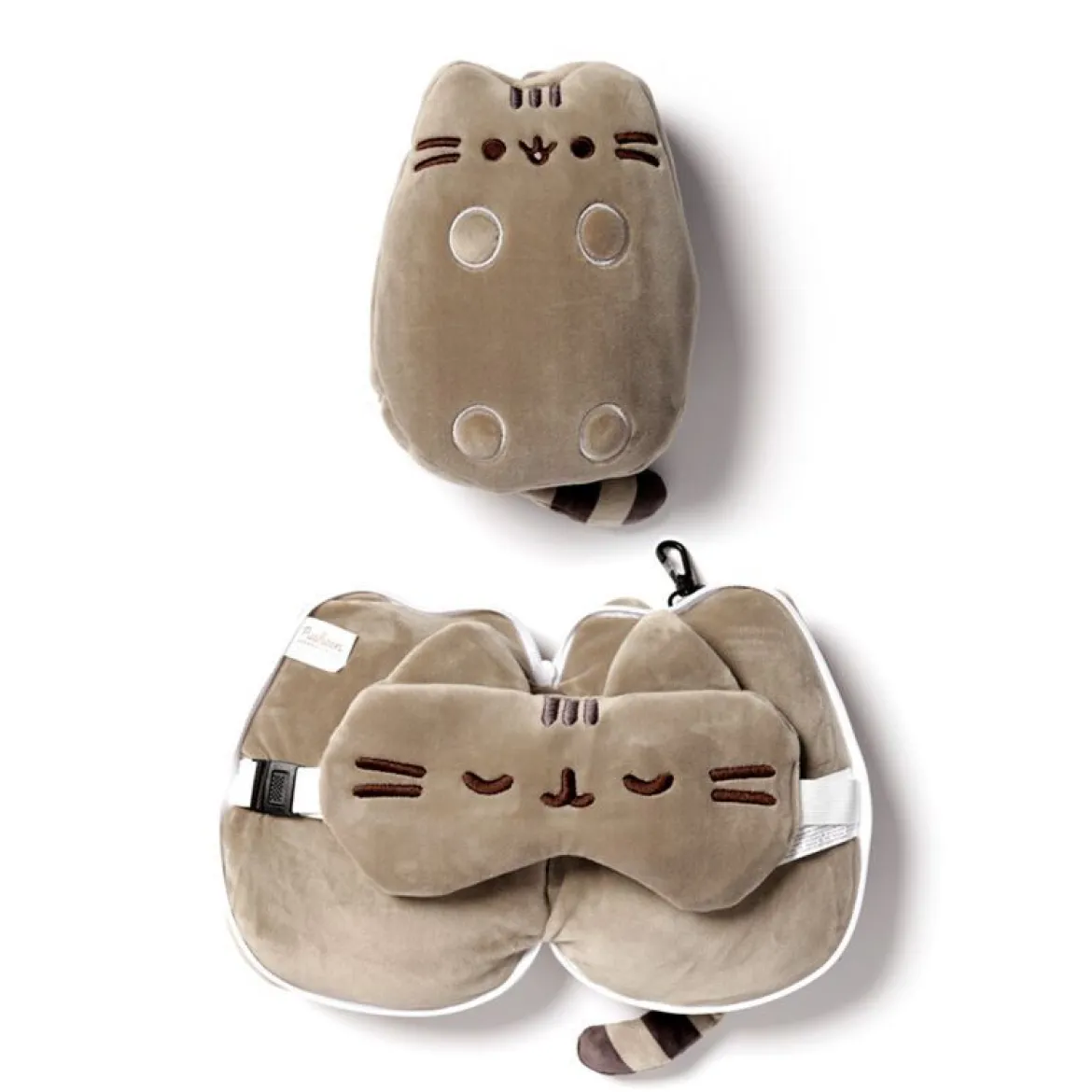 Relaxeazzz Pusheen Pehmeä Matkatyyny/Silmämaski