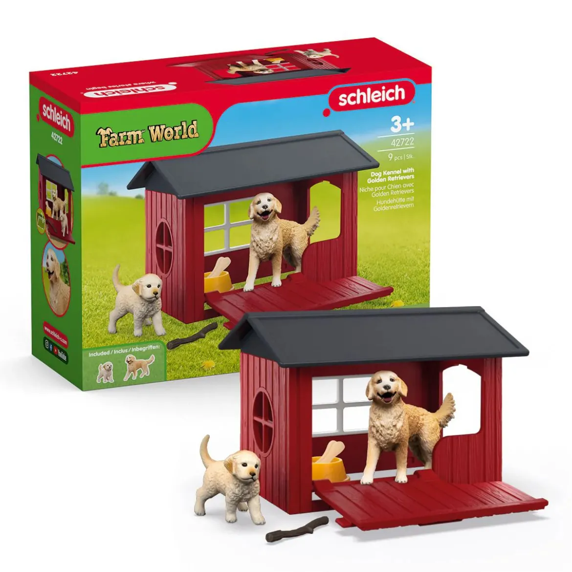 Schleich 42722 Koirankoppi ja Kultainennoutaja