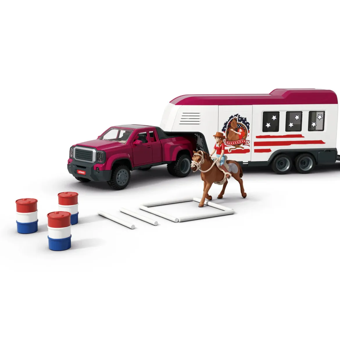 Schleich 42705 Lakeside Auto ja Hevostraileri