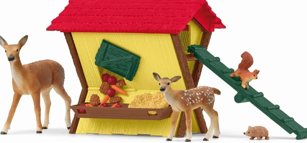 Schleich 42658 Metsäneläimet ja Ruokintapaikka